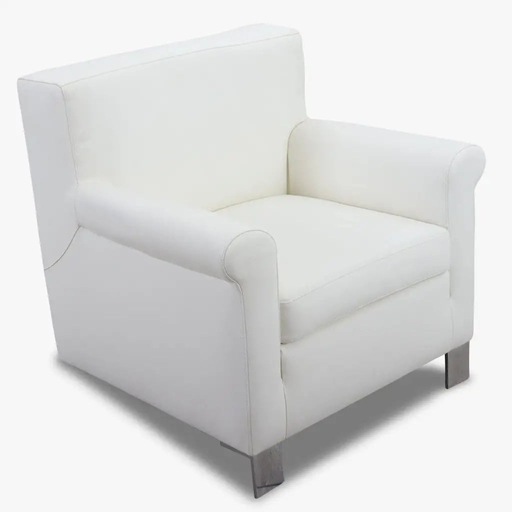 Ledersessel HENRY in jerry white - Sessel Leder
