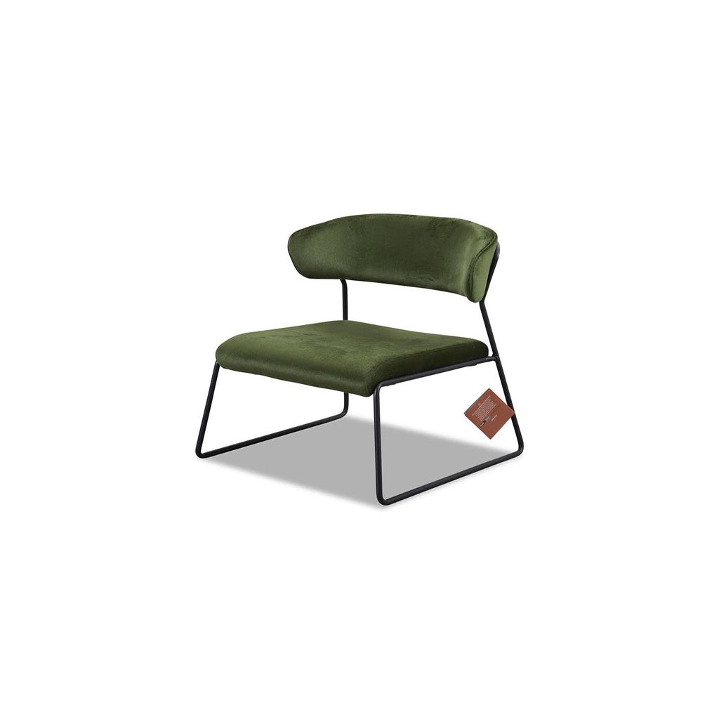 LISA 2858 Lounge Stuhl in Stoff V4 grün - Stuhl Stoff
