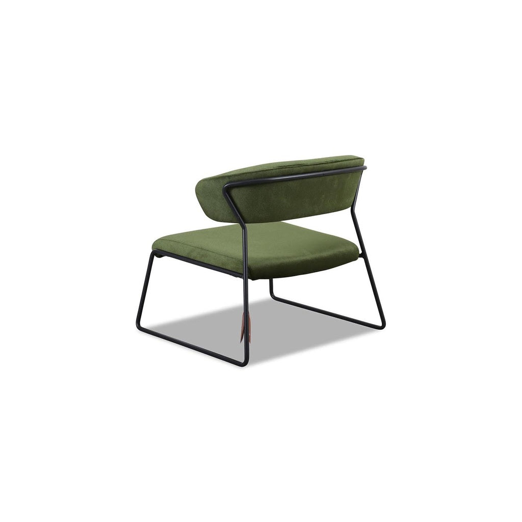 LISA 2858 Lounge Stuhl in Stoff V4 grün - Stuhl Stoff