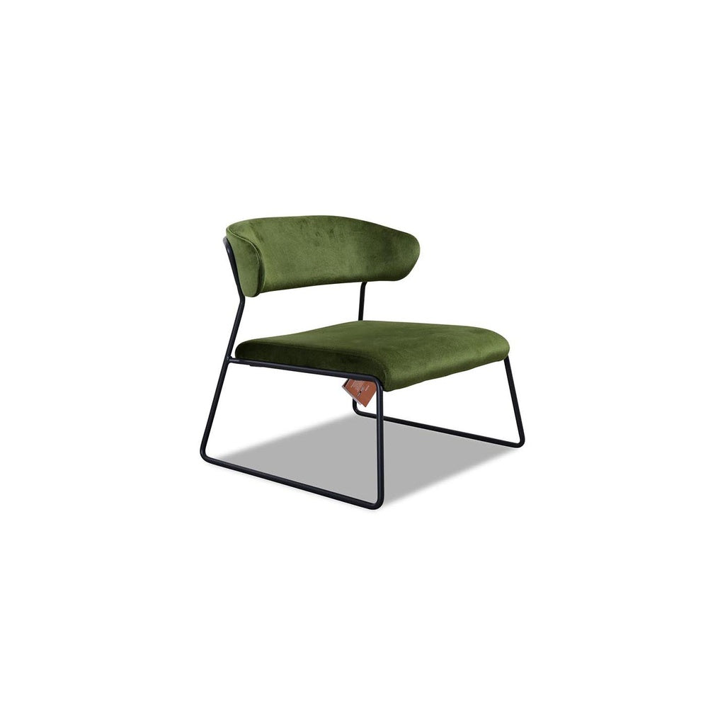 LISA 2858 Lounge Stuhl in Stoff V4 grün - Stuhl Stoff