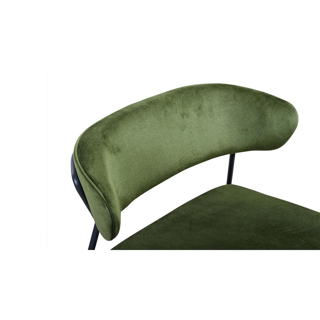 LISA 2858 Lounge Stuhl in Stoff V4 grün - Stuhl Stoff