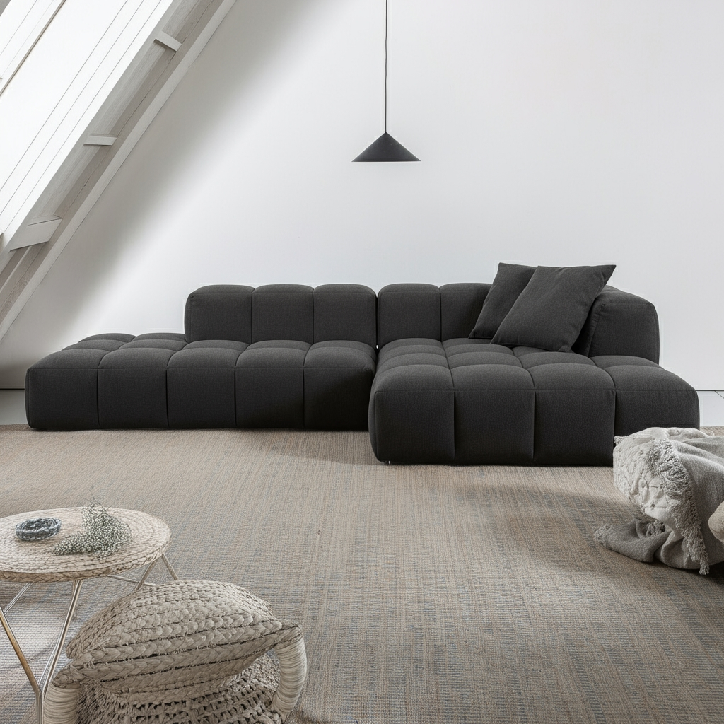 Loungesofa BUBBLE in Stoff Manhattan - Ecksofa Stoff