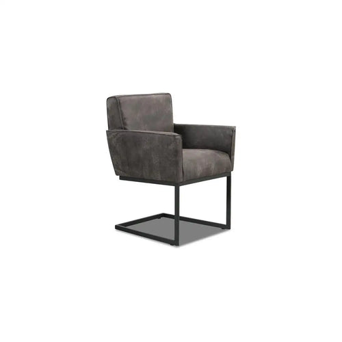 Bild 1 in Galerieansicht laden. LUNA 2x Freischwinger Stuhl in Leder Africa moro - Stuhl Leder