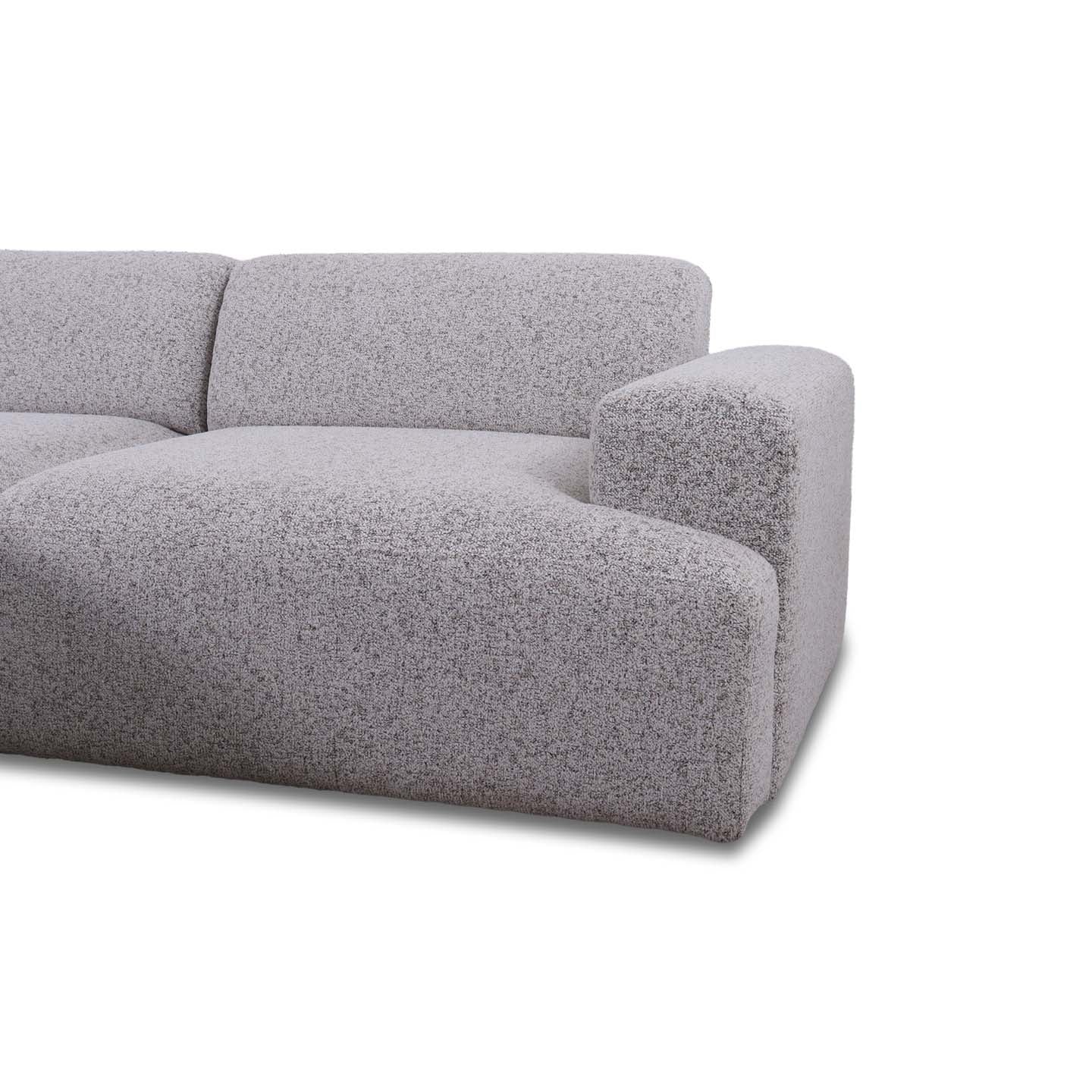 Madrid Longchair Ecksofa in Stoff Puente