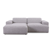 Madrid Longchair Ecksofa in Stoff Puente