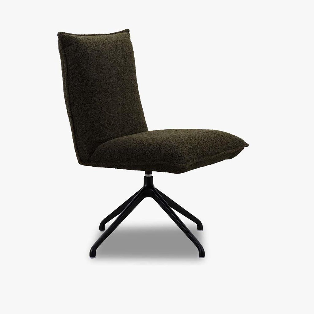 MAGGIE Stuhl 6er Set in Stoff Tedyy moss und darkgreen - Stuhl Stoff