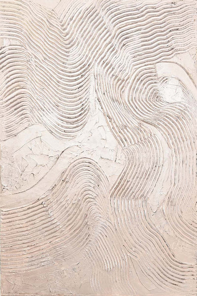 Metallic Rose – Handgemaltes Acrylgemälde mit Metallic-Effekt - 100x 150cm - Wanddeko