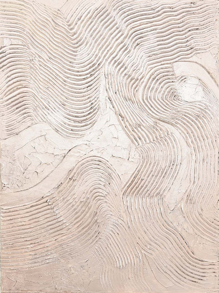 Metallic Rose – Handgemaltes Acrylgemälde mit Metallic-Effekt - 90x120 cm - Wanddeko