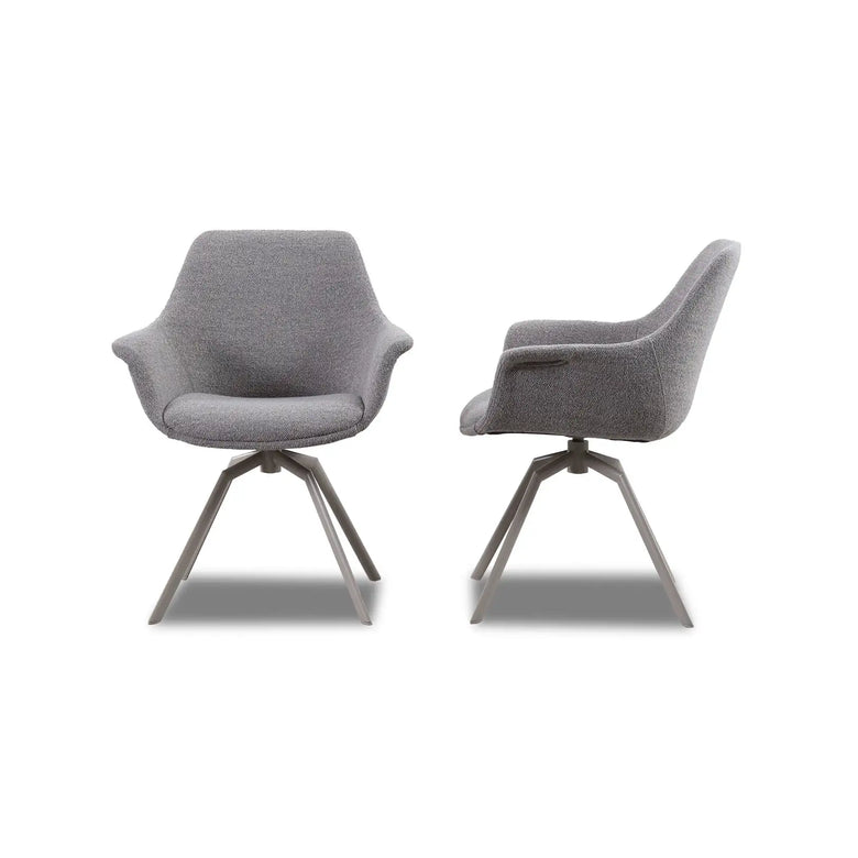 Stuhl NIKA mit Armlehnen 2er Set in Stoff Manhattan - Sitzdesign