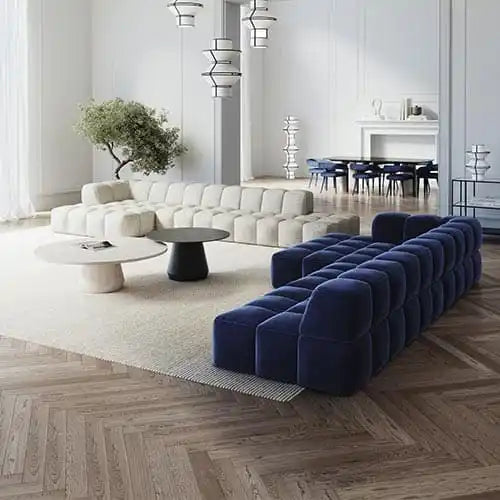 softform-sofa-bubble-blau und weiss