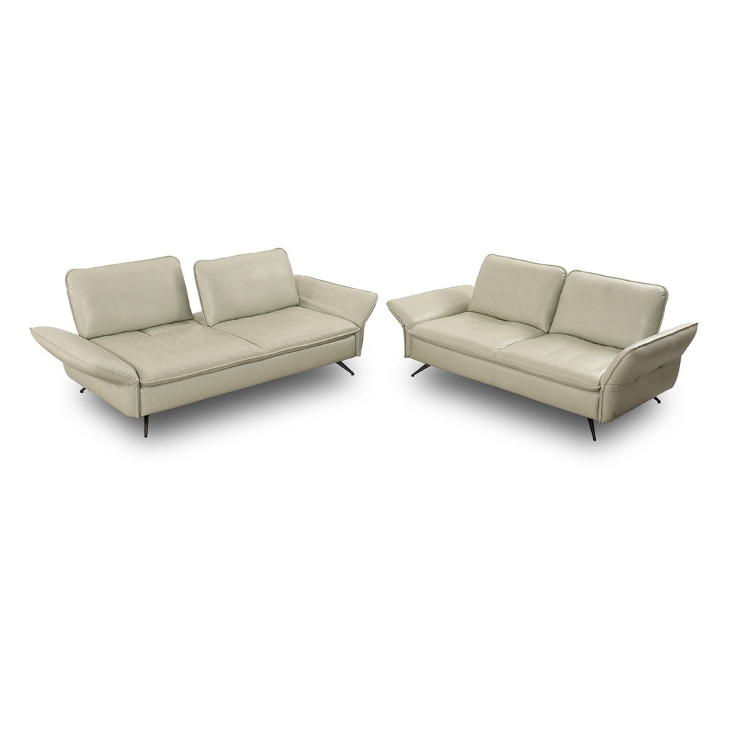 Sofagarnitur MR2340 in Leder Z74 green tea - Sitzdesign