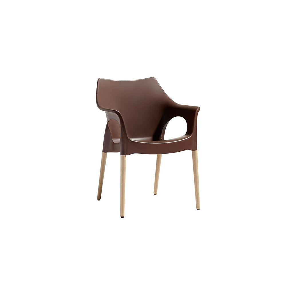 Natural Ola 2115 4er Set - cacao - Stuhl Kunststoff