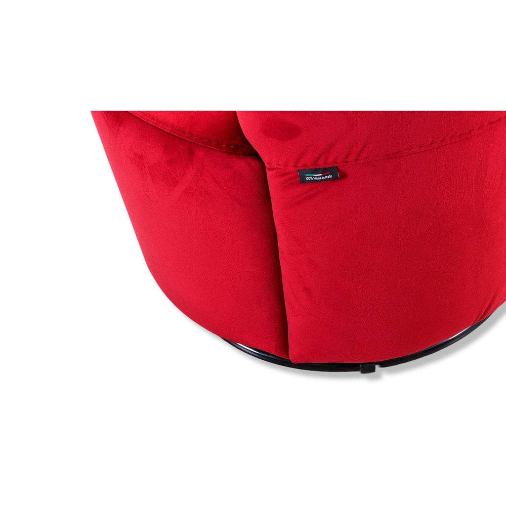 Sessel World in Stoff Dubai amaranto - Sessel Stoff