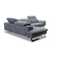 Ecksofa Zuma in Leder Nouveau quartz - Ecksofa Leder