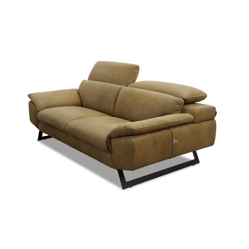 Sofagarnitur ZUMA in Leder Nouveau olive - Sofa Leder