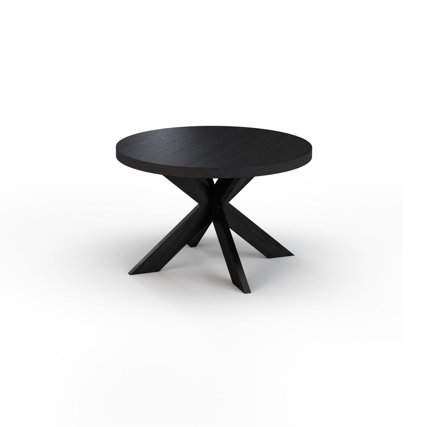 NOBEL Esstisch in Eichenfurnier - 54 matt black - Esstisch Massivholz