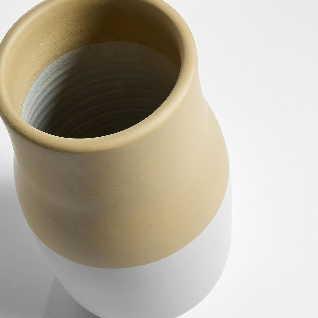 NOVI Vase ceramic yellow - Vasen