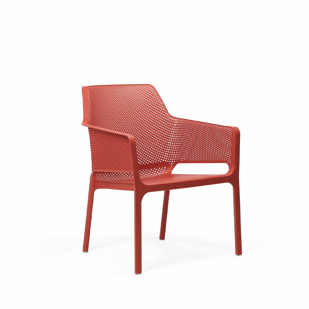 Outdoor Armlehenstuhl NET RELAX - corallo - Gartenstuhl