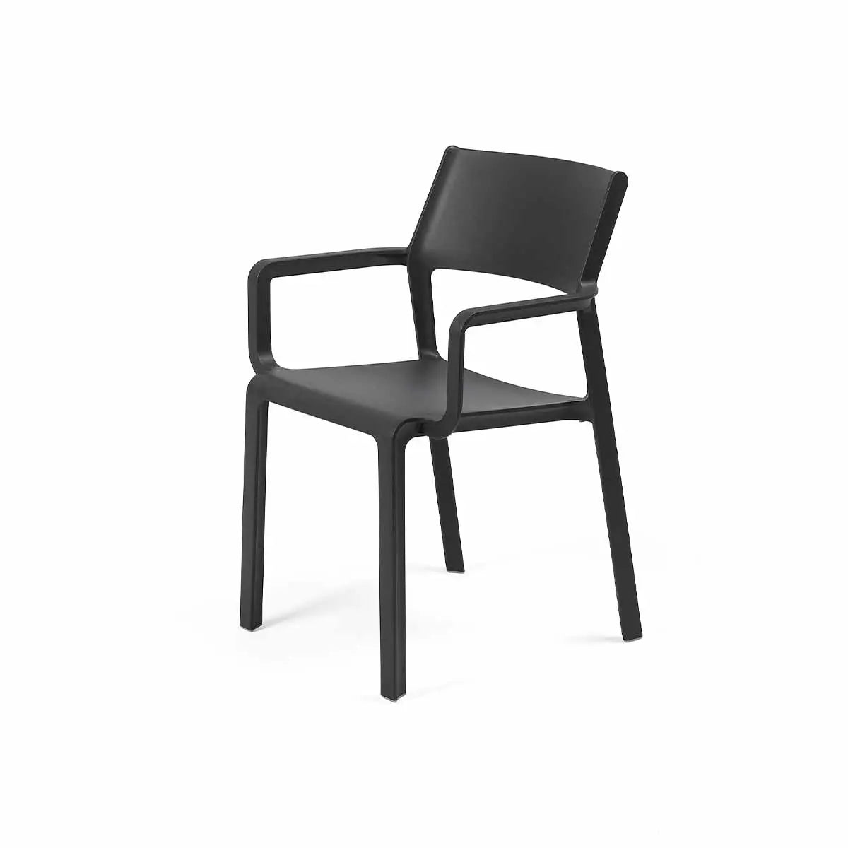 Outdoor Armlehenstuhl TRILL - anthracite - Stuhl Kunststoff