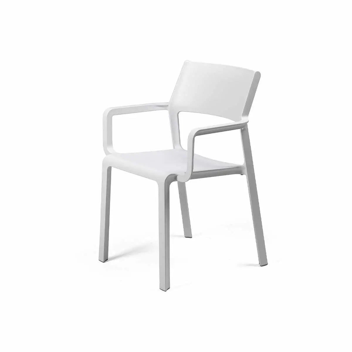 Outdoor Armlehenstuhl TRILL - bianco - Stuhl Kunststoff