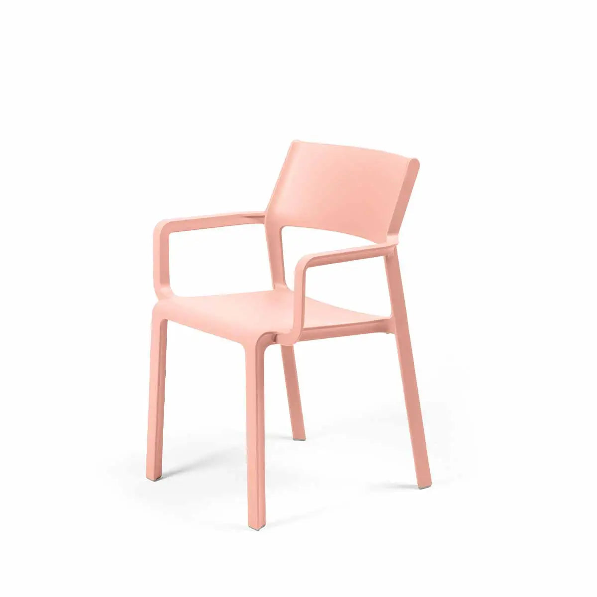 Outdoor Armlehenstuhl TRILL - Rosa - Stuhl Kunststoff