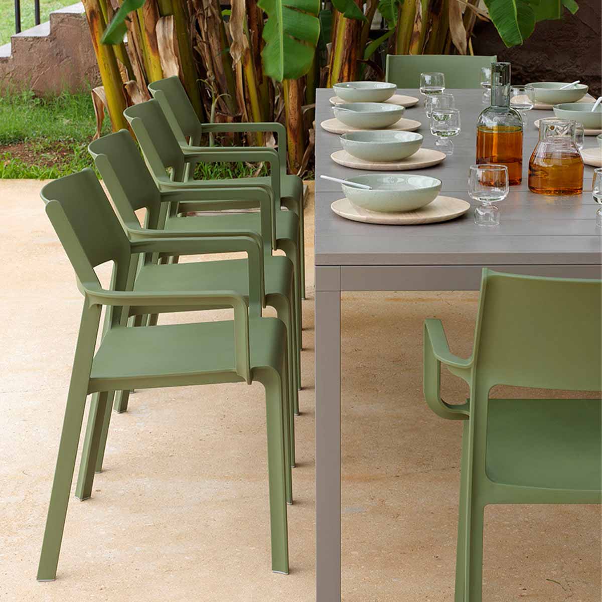 Outdoor Armlehenstuhl TRILL - Stuhl Kunststoff