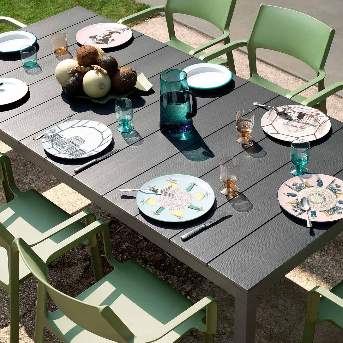 Outdoor Armlehenstuhl TRILL - Stuhl Kunststoff