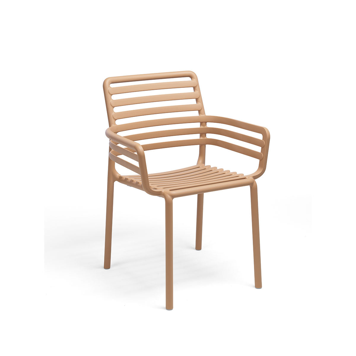Outdoor Armlehnenstuhl DOGA - cappuccino - Stuhl Kunststoff