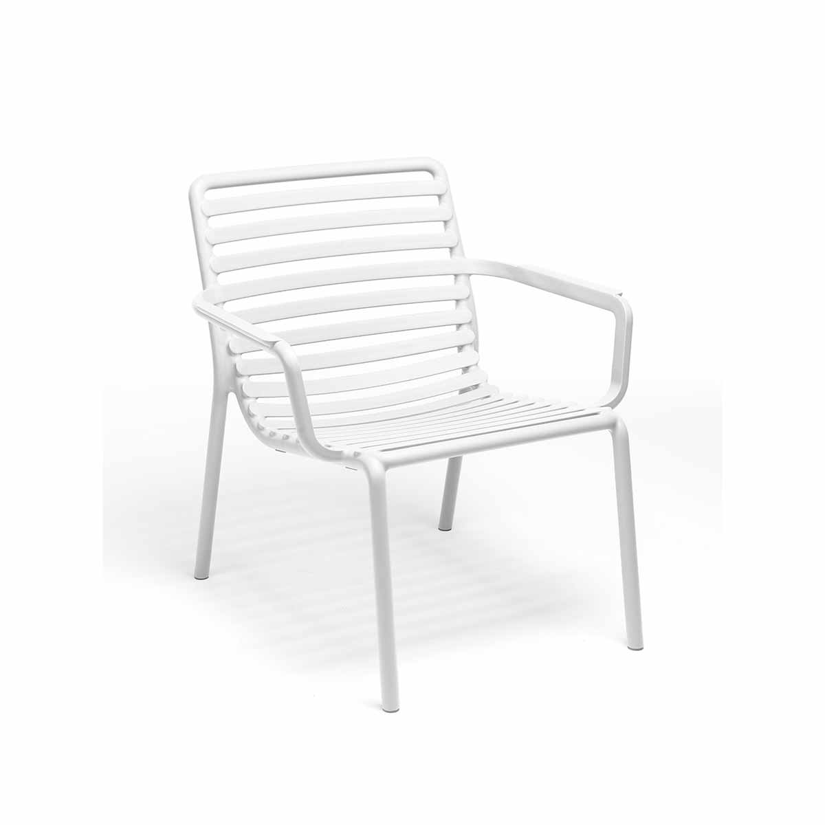 Outdoor Armlehnenstuhl DOGA RELAX - bianco - Stuhl Kunststoff