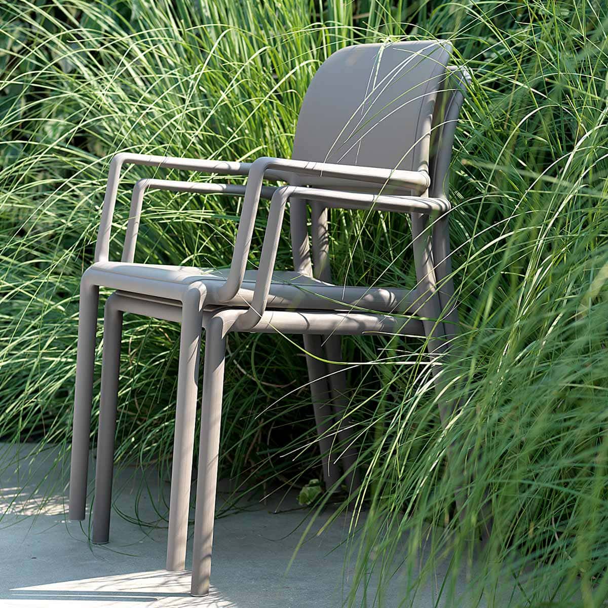 Outdoor Armlehnenstuhl RIVA - Stuhl Kunststoff