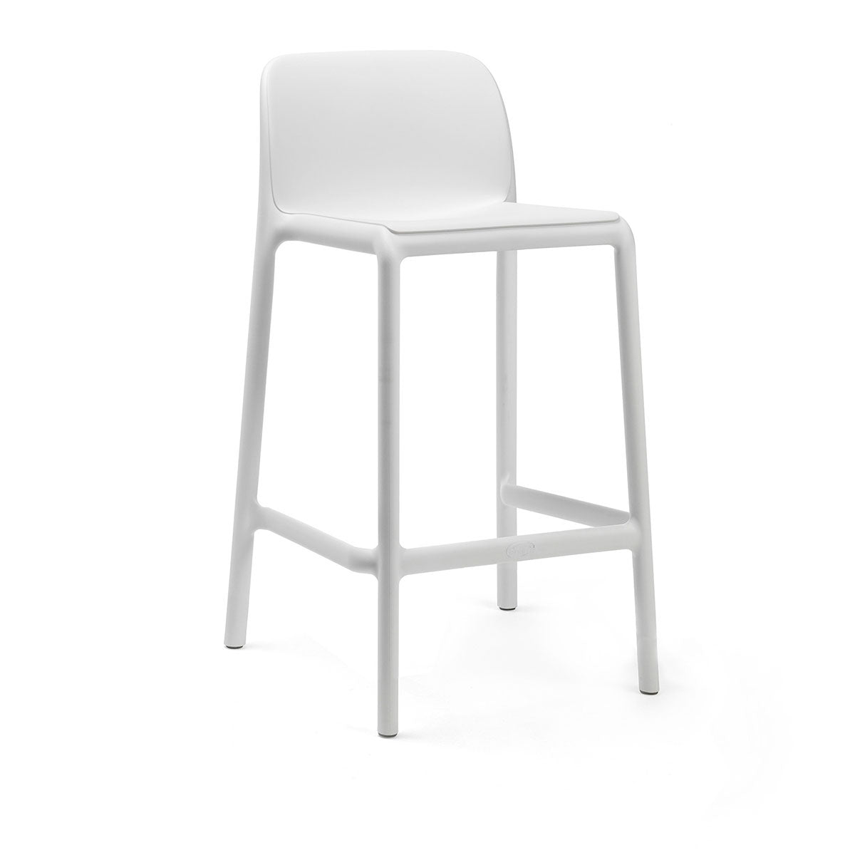 Outdoor Barstuhl FARO MINI - bianco - Barstuhl Kunststoff