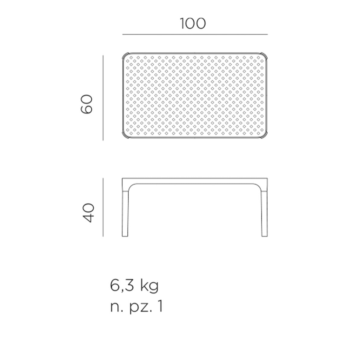 Outdoor Beistelltisch NET - Beistelltisch