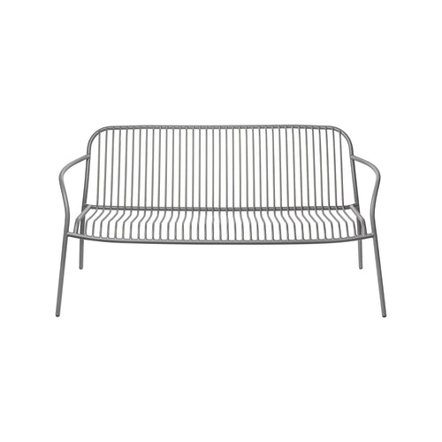 Bild 1 in Galerieansicht laden. Outdoor Loungesofa YUA WIRE in Stahl - granite grey - Loungesofa