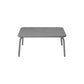 Outdoor Loungetisch YUA in Stahl - granite grey / Breite 80cm / Tiefe 80cm / Höhe35cm - Loungetisch