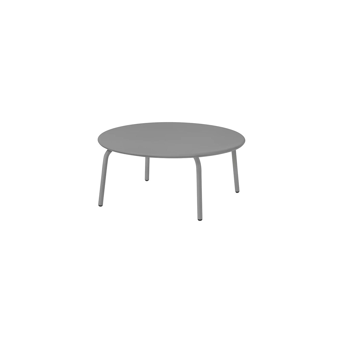 Outdoor Loungetisch YUA in Stahl - granite grey / Ø 80cm / Höhe 35cm - Loungetisch