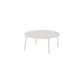 Outdoor Loungetisch YUA in Stahl - silk grey / Ø 80cm / Höhe 35cm - Loungetisch
