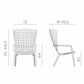 Outdoor Armlehnenstuhl FOLIO - Stuhl Kunststoff