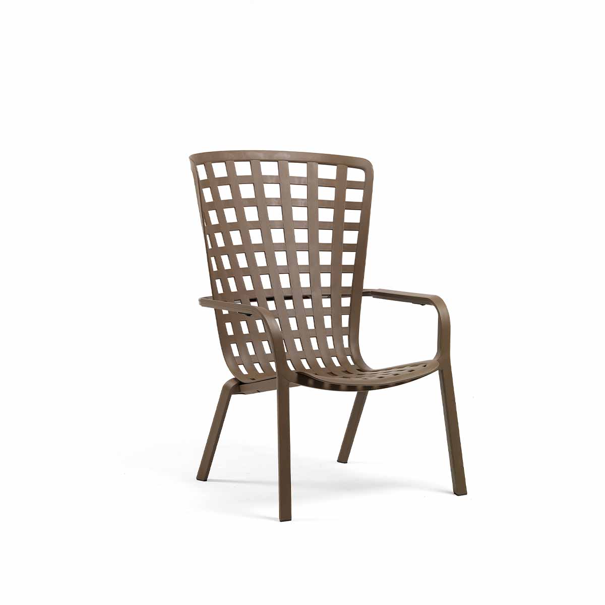 Outdoor Armlehnenstuhl FOLIO - tabacco - Stuhl Kunststoff