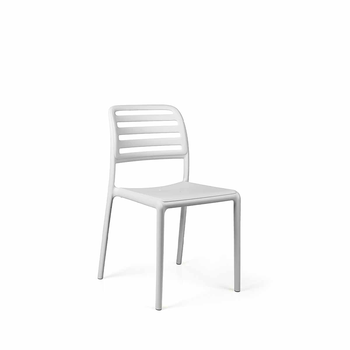 Outdoor Stuhl COSTA BISTROT - bianco - Gartenstuhl
