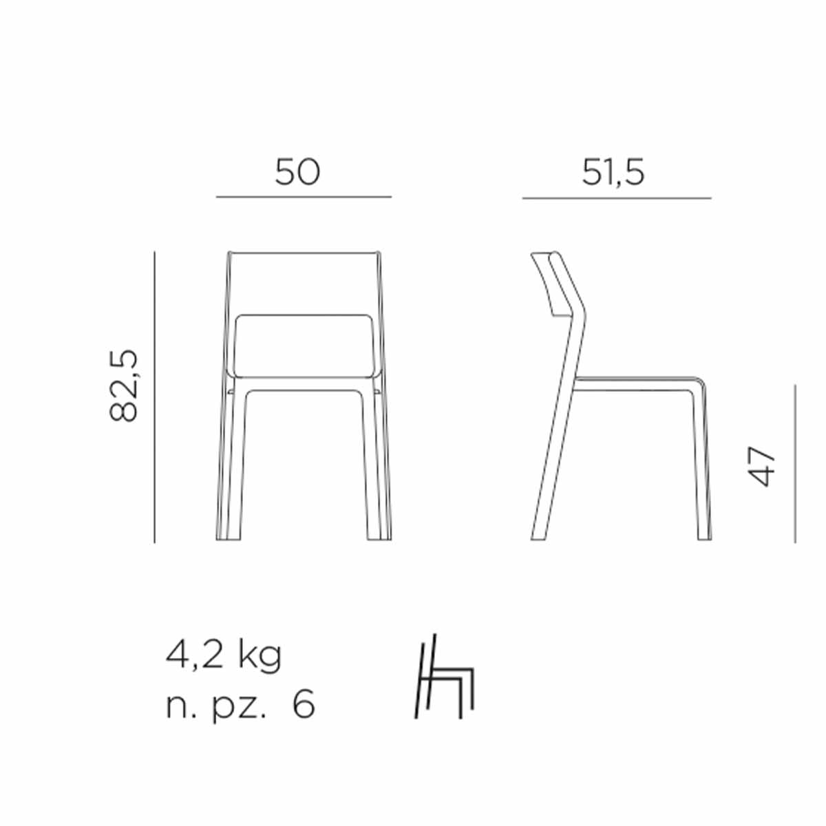 Outdoor Stuhl TRILL BISTROT - Gartenstuhl