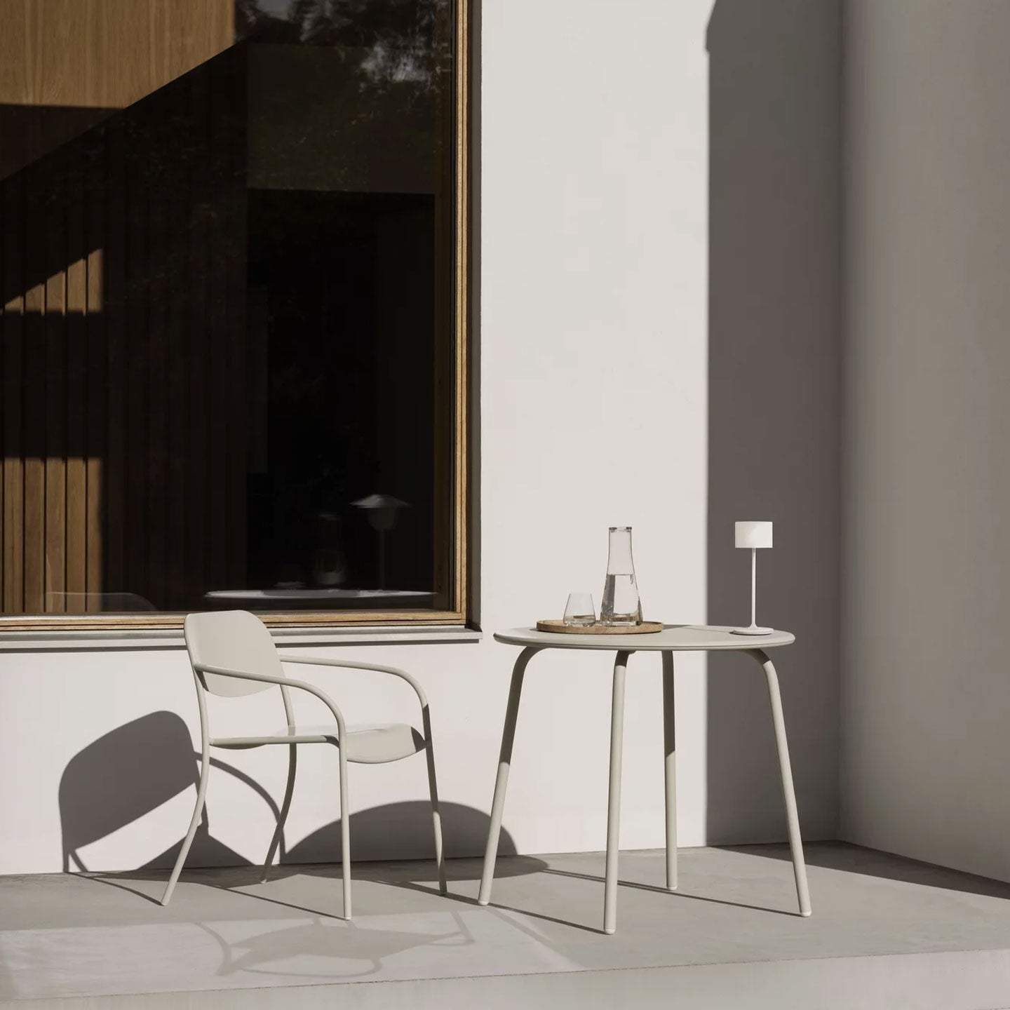 Outdoor Stuhl YUA in Stahl - Stuhl Stahl