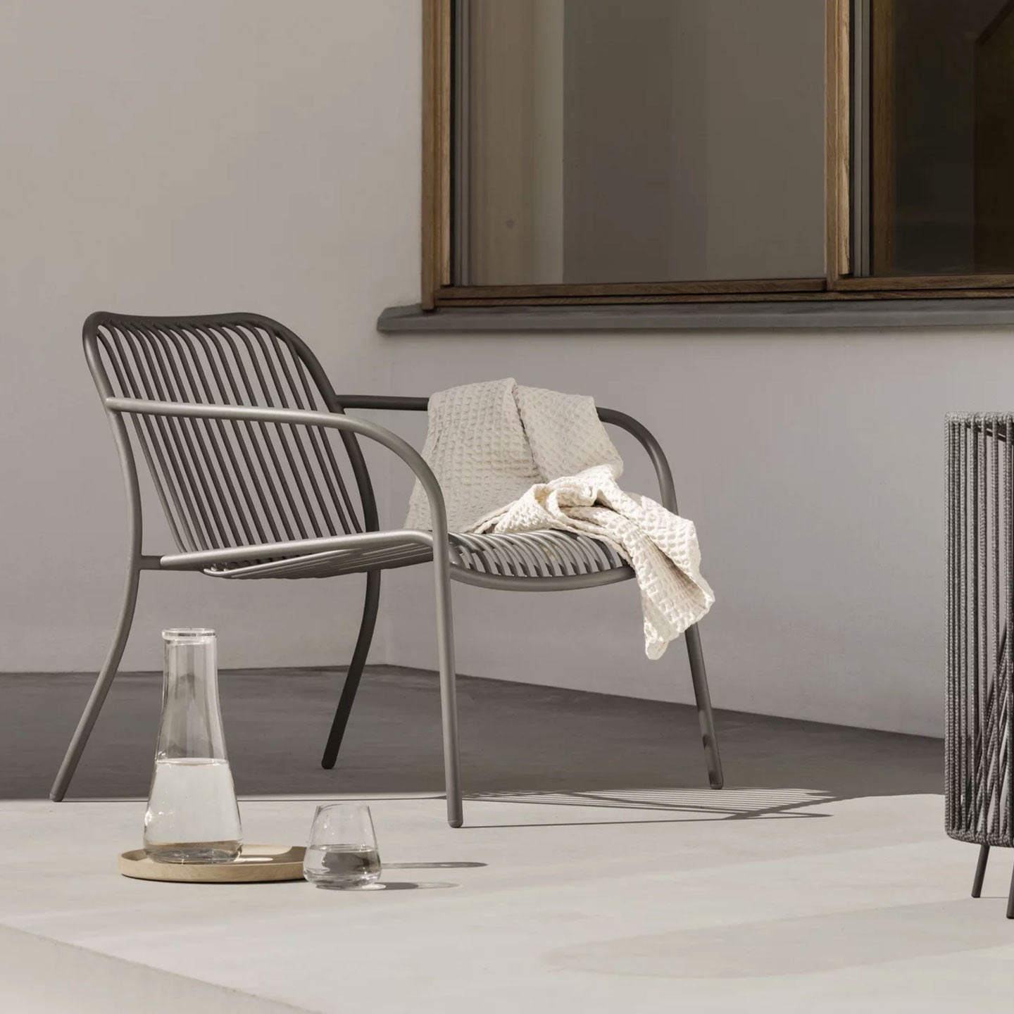 Outdoor Stuhl YUA WIRE in Stahl - Stuhl Stahl