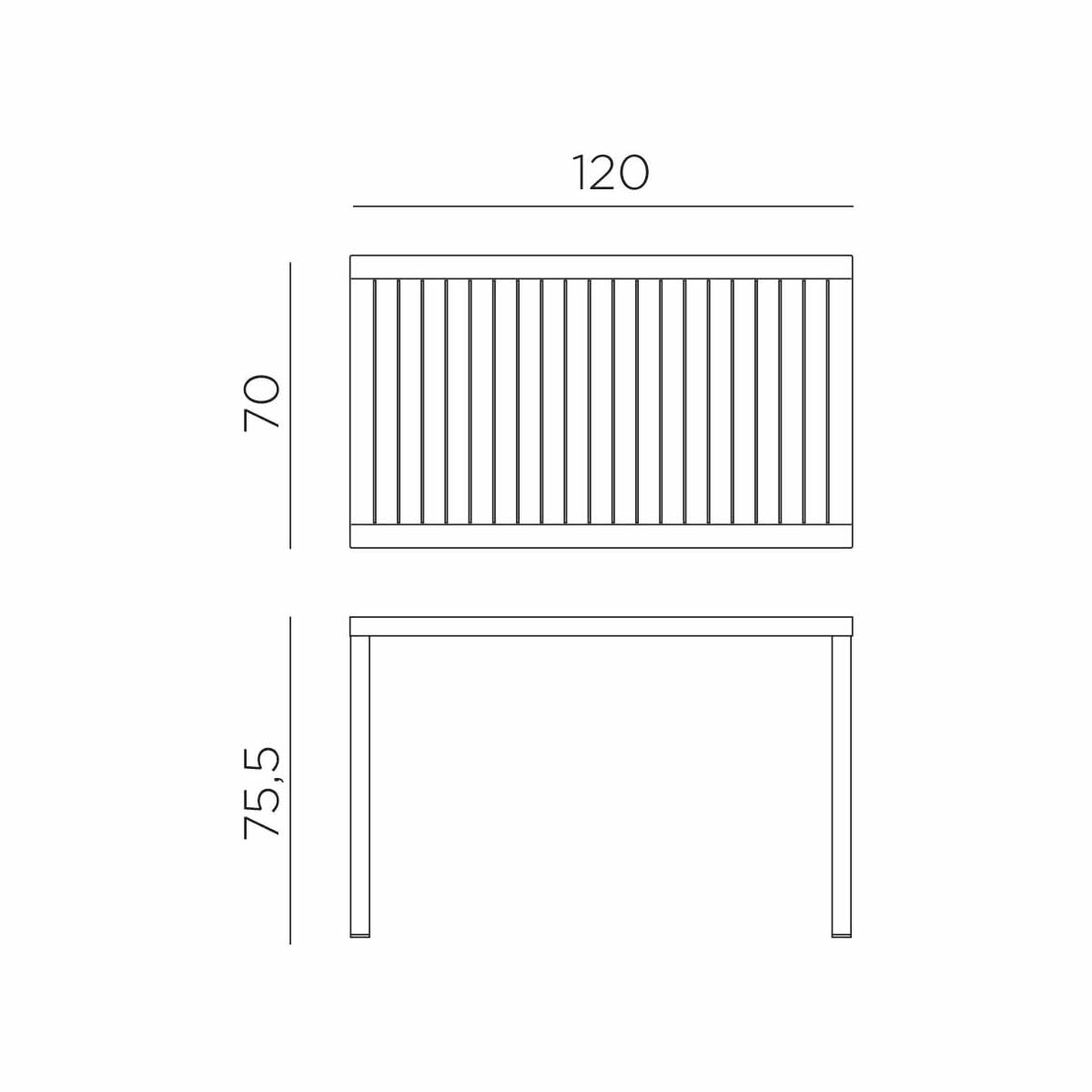 Outdoor Tisch CUBE - Gartentisch