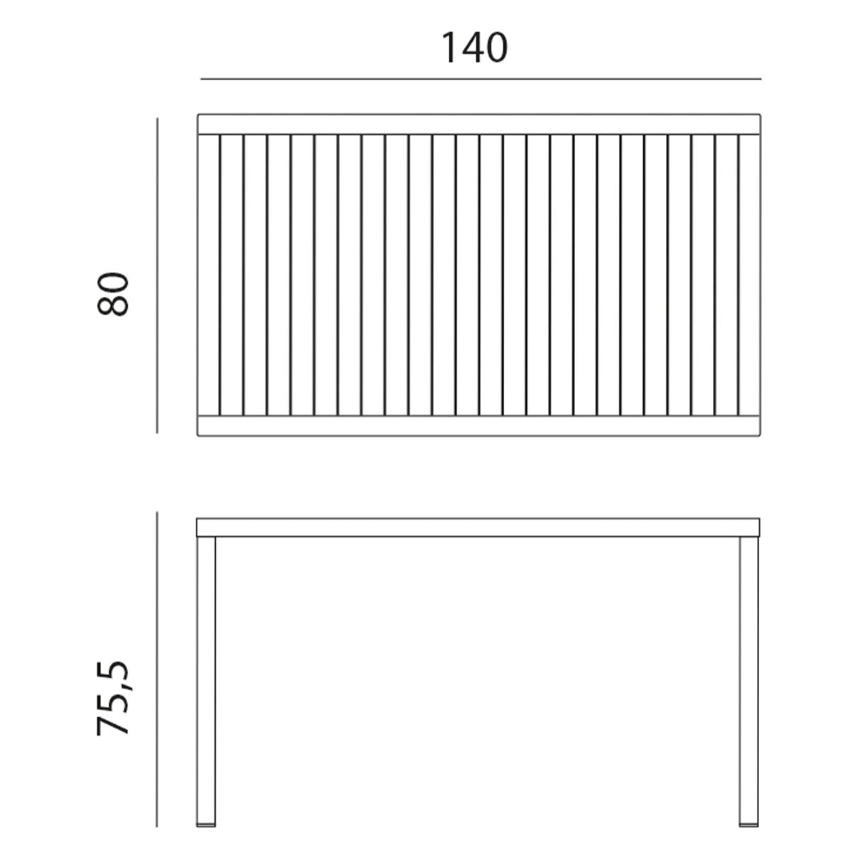 Outdoor Tisch CUBE - Gartentisch