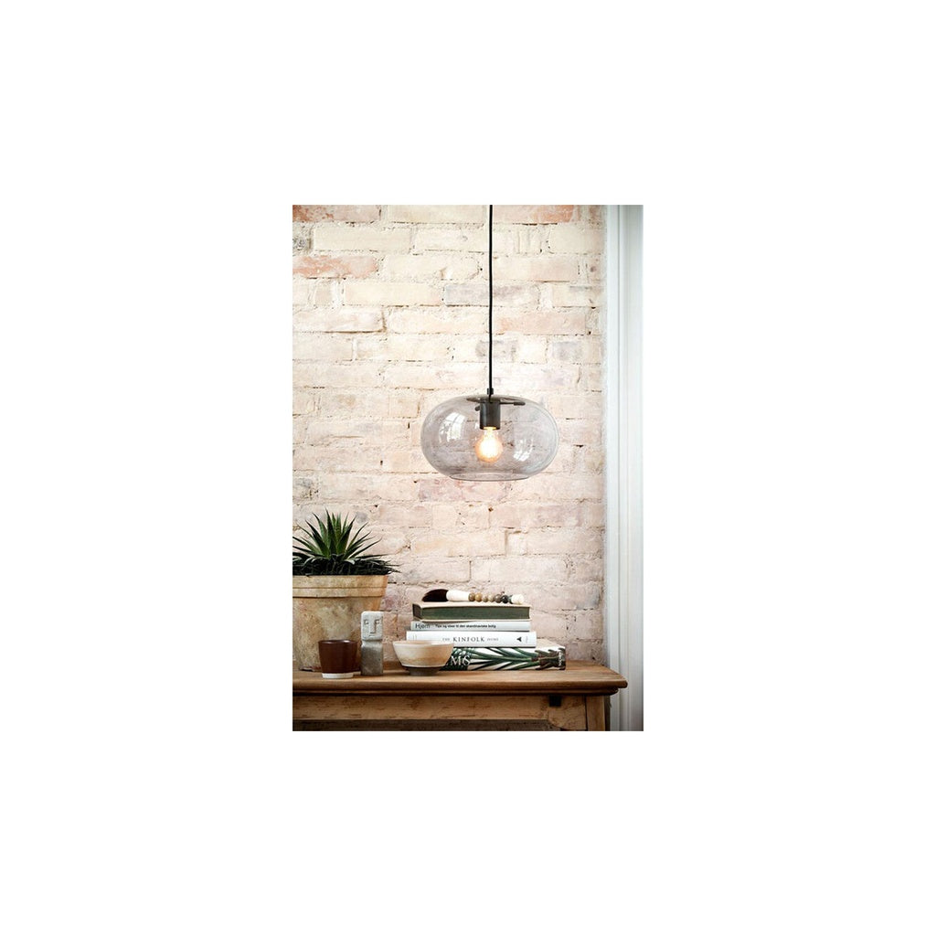 Pendellampe 100307 Kobe Ø 30cm in Farbe smoke Glass - Deckenleuchte