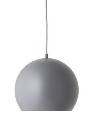 Pendellampe BALL Ø 25cm - hellgrau matt - Pendelleuchten