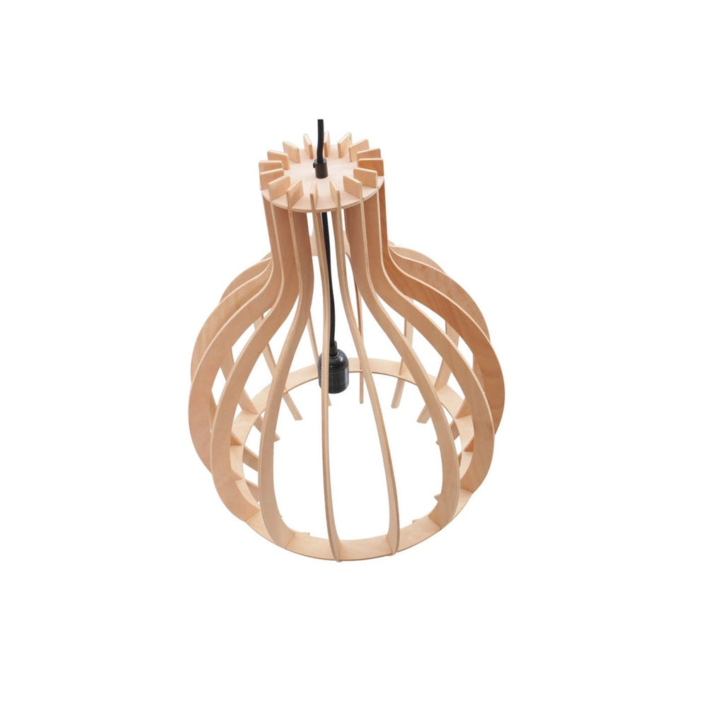 Pendelleuchte Holzflossen in Holz - Pendelleuchten