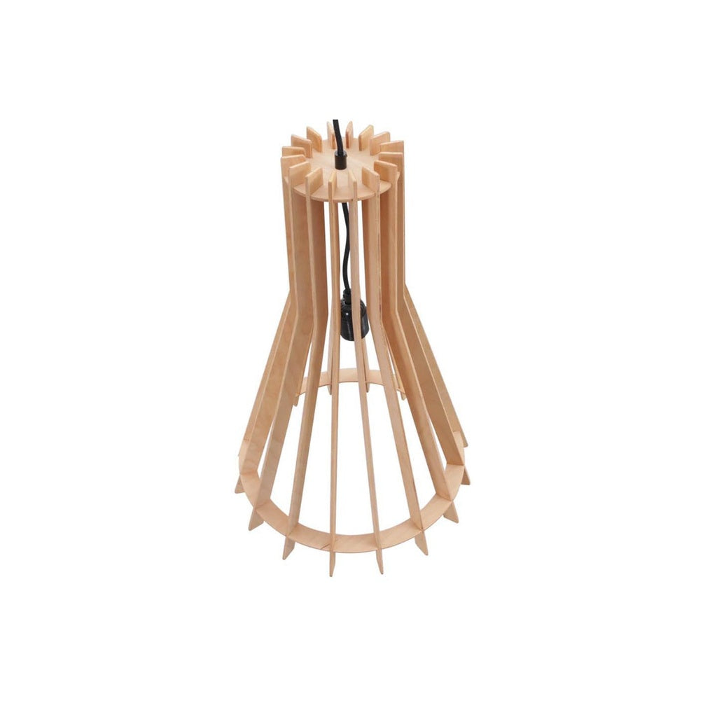 Pendelleuchte Holzflossen in Holz - Pendelleuchten