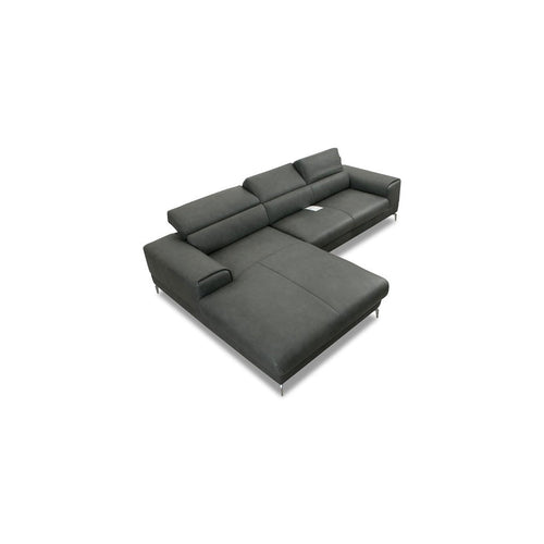 Bild 1 in Galerieansicht laden. Piedroo 21106 in Leder Z69 anthrazit vorstehend links - Ecksofa Leder
