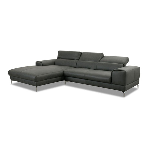 Bild 1 in Galerieansicht laden. Piedroo 21106 in Leder Z69 anthrazit vorstehend links - Ecksofa Leder